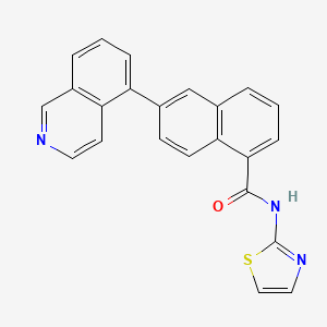 molecular formula C23H15N3OS B8662874 6-(isoquinolin-5-yl)-N-(thiazol-2-yl)-1-naphthamide CAS No. 919363-05-6