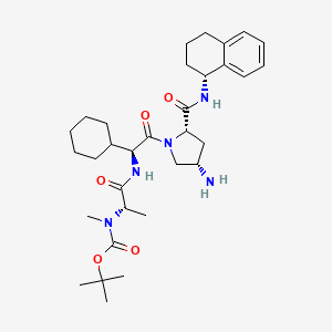 molecular formula C32H49N5O5 B8662879 A 410099.1, amine-Boc 