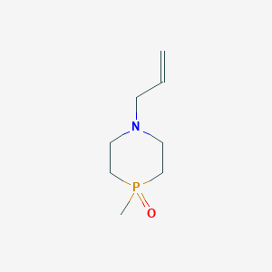 molecular formula C8H16NOP B8662895 1-Allyl-4-methyl-1,4-azaphosphinane 4-oxide 