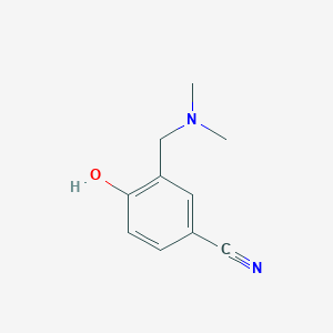 molecular formula C10H12N2O B8662896 4-Hydroxy-3-(dimethylaminomethyl)benzonitrile 