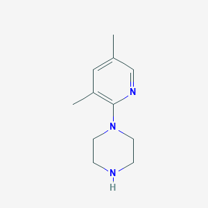molecular formula C11H17N3 B8662911 1-(3,5-Dimethylpyridin-2-yl)piperazine 