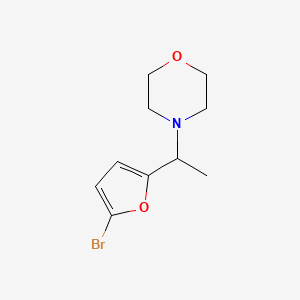 B8662953 4-[1-(5-Bromofuran-2-yl)ethyl]morpholine CAS No. 860344-05-4