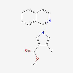 molecular formula C16H14N2O2 B8662976 Methyl 1-(isoquinolin-1-yl)-4-methyl-1H-pyrrole-3-carboxylate CAS No. 649727-22-0