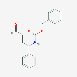 molecular formula C18H19NO3 B8662979 (4-Oxo-1-phenyl-butyl)-carbamic acid benzyl ester 