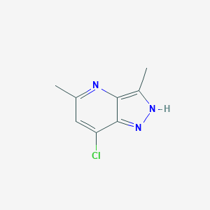 molecular formula C8H8ClN3 B8662987 7-chloro-3,5-dimethyl-1H-pyrazolo[4,3-b]pyridine 