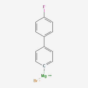 molecular formula C12H8BrFMg B8662994 4-(4-Fluorophenyl)phenylmagnesium bromide 