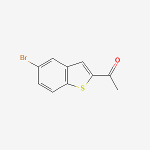 molecular formula C10H7BrOS B8663091 2-Acetyl-5-bromobenzo(b)thiophene CAS No. 1423-64-9