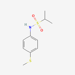 N-(4-methylsulfanylphenyl)propane-2-sulfonamide