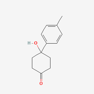 molecular formula C13H16O2 B8663129 4-Hydroxy-4-p-tolyl-cyclohexanone 