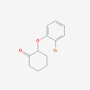 molecular formula C12H13BrO2 B8663179 2-(2-Bromophenoxy)cyclohexanone CAS No. 91720-93-3