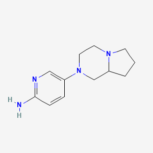 5-(hexahydropyrrolo[1,2-a]pyrazin-2(1H)-yl)pyridin-2-amine