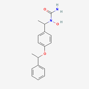 1-Hydroxy-1-[1-[4-(1-phenylethoxy)phenyl]ethyl]urea