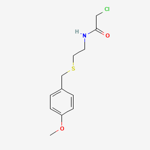 N-{(4-Methoxy-benzylsulfanyl)-ethyl}-2-chloroacetamide
