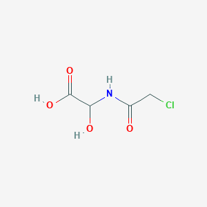 molecular formula C4H6ClNO4 B8663277 (2-Chloroacetamido)(hydroxy)acetic acid CAS No. 63327-50-4