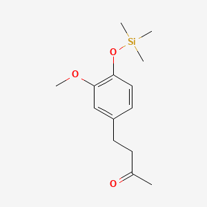 molecular formula C14H22O3Si B8663430 4-(3-Methoxy-4-trimethylsilyloxyphenyl)butan-2-one CAS No. 56700-87-9