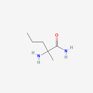 molecular formula C6H14N2O B8663465 2-Amino-2,4-dimethylbutyramide 