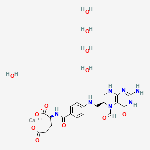 molecular formula C20H31CaN7O12 B8663474 Levoleucovorin calcium pentahydrate CAS No. 419573-16-3