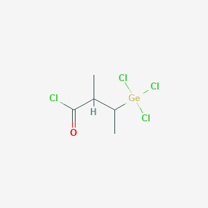 molecular formula C5H8Cl4GeO B8663480 2-Methyl-3-(trichlorogermyl)butanoyl chloride CAS No. 95681-81-5