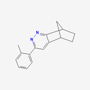 molecular formula C16H16N2 B8663489 3-(2-Methylphenyl)-5,6,7,8-tetrahydro-5,8-methanocinnoline CAS No. 918874-31-4