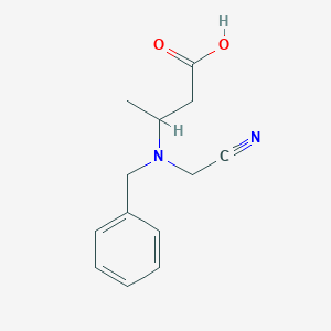 B8663519 3-[Benzyl(cyanomethyl)amino]butanoic acid CAS No. 84639-33-8