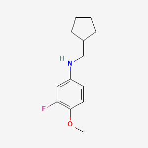 molecular formula C13H18FNO B8663520 N-(Cyclopentylmethyl)-3-fluoro-4-methoxyaniline CAS No. 919800-16-1