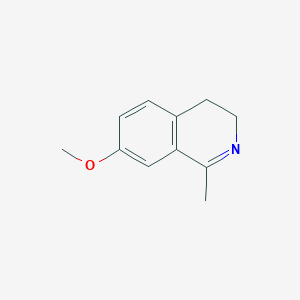 molecular formula C11H13NO B8663538 7-Methoxy-1-methyl-3,4-dihydroisoquinoline 