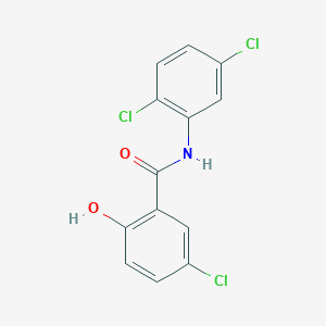 molecular formula C13H8Cl3NO2 B8663558 5-Chloro-N-(2,5-dichlorophenyl)-2-hydroxybenzamide CAS No. 78154-57-1