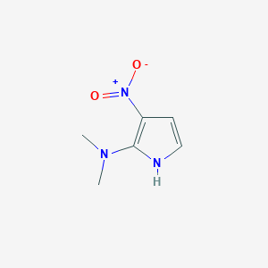 molecular formula C6H9N3O2 B8663608 N,N-Dimethyl-3-nitro-1H-pyrrol-2-amine 