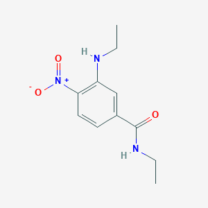 molecular formula C11H15N3O3 B8663777 N-ethyl-3-ethylamino-4-nitrobenzamide CAS No. 562825-99-4