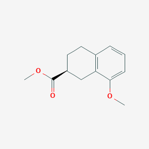 molecular formula C13H16O3 B8663795 (S)-Methyl 8-methoxy-1,2,3,4-tetrahydronaphthalene-2-carboxylate CAS No. 1184173-48-5