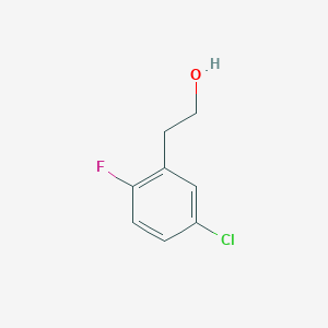 molecular formula C8H8ClFO B8663820 2-(5-Chloro-2-fluoro-phenyl)-ethanol 