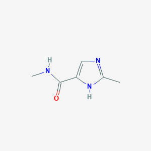 molecular formula C6H9N3O B8663858 N,2-Dimethyl-1H-imidazole-4-carboxamide 