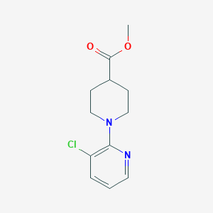 molecular formula C12H15ClN2O2 B8663876 1-(3-Chloropyridin-2-yl)piperidine-4-carboxylic acid methyl ester 