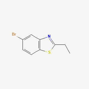 molecular formula C9H8BrNS B8663880 5-Bromo-2-ethyl-1,3-benzothiazole CAS No. 406232-92-6