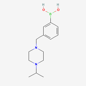 molecular formula C14H23BN2O2 B8663892 3-((4-Isopropylpiperazin-1-yl)methyl)phenylboronic acid 