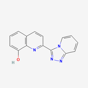 molecular formula C15H10N4O B8663916 2-([1,2,4]Triazolo[4,3-a]pyridin-3-yl)quinolin-8-ol 