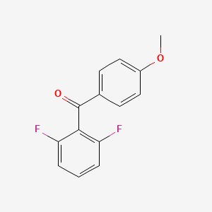 molecular formula C14H10F2O2 B8663942 (2,6-Difluorophenyl)(4-methoxyphenyl)methanone CAS No. 122041-26-3