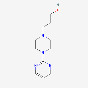 molecular formula C11H18N4O B8663949 3-[1-(2-Pyrimidyl)-4-piperazinyl]propanol 