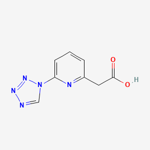 molecular formula C8H7N5O2 B8663965 [6-(1H-tetrazol-1-yl) pyridin-2-yl]acetic acid 