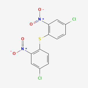 molecular formula C12H6Cl2N2O4S B8663968 Bis(4-Chloro-2-nitrophenyl)sulfide 
