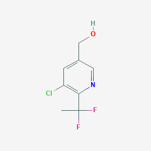 molecular formula C8H8ClF2NO B8663981 3-Pyridinemethanol, 5-chloro-6-(1,1-difluoroethyl)- 