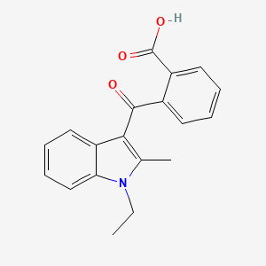 Benzoic acid, 2-((1-ethyl-2-methyl-1H-indol-3-yl)carbonyl)-