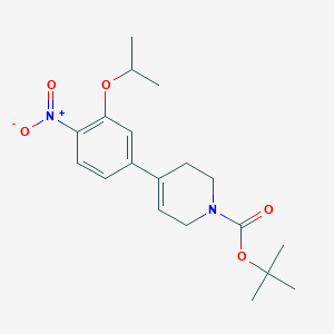 2-methylpropan-2-yl 4-[4-nitro-3-(propan-2-yloxy)phenyl]-3,6-dihydropyridine-1(2H)-carboxylate
