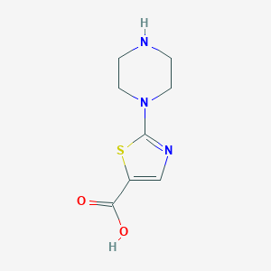 molecular formula C8H11N3O2S B8664037 2-Piperazinyl-thiazole-5-carboxylic acid 