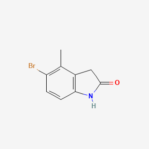 molecular formula C9H8BrNO B8664050 5-Bromo-4-methyl-2-oxindole CAS No. 215433-20-8