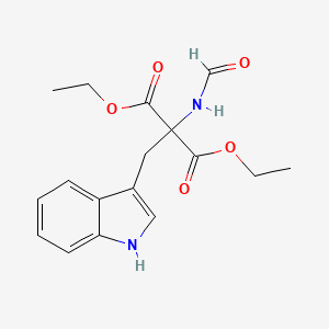 molecular formula C17H20N2O5 B8664051 Diethyl formamido[(1H-indol-3-yl)methyl]propanedioate CAS No. 64258-95-3