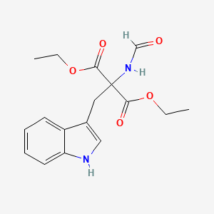 Diethyl formamido[(1H-indol-3-yl)methyl]propanedioate