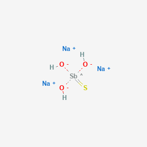 molecular formula H3Na3O3SSb B8664059 Antimonate(3-),tetrathioxo-, sodium (1:3), (T-4)- 