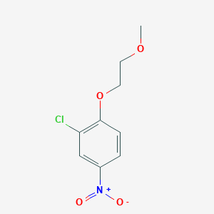molecular formula C9H10ClNO4 B8664085 3-Chloro-4-(2-methoxyethoxy)nitrobenzene 