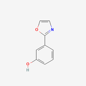 molecular formula C9H7NO2 B8664091 3-(1,3-Oxazol-2-yl)phenol 